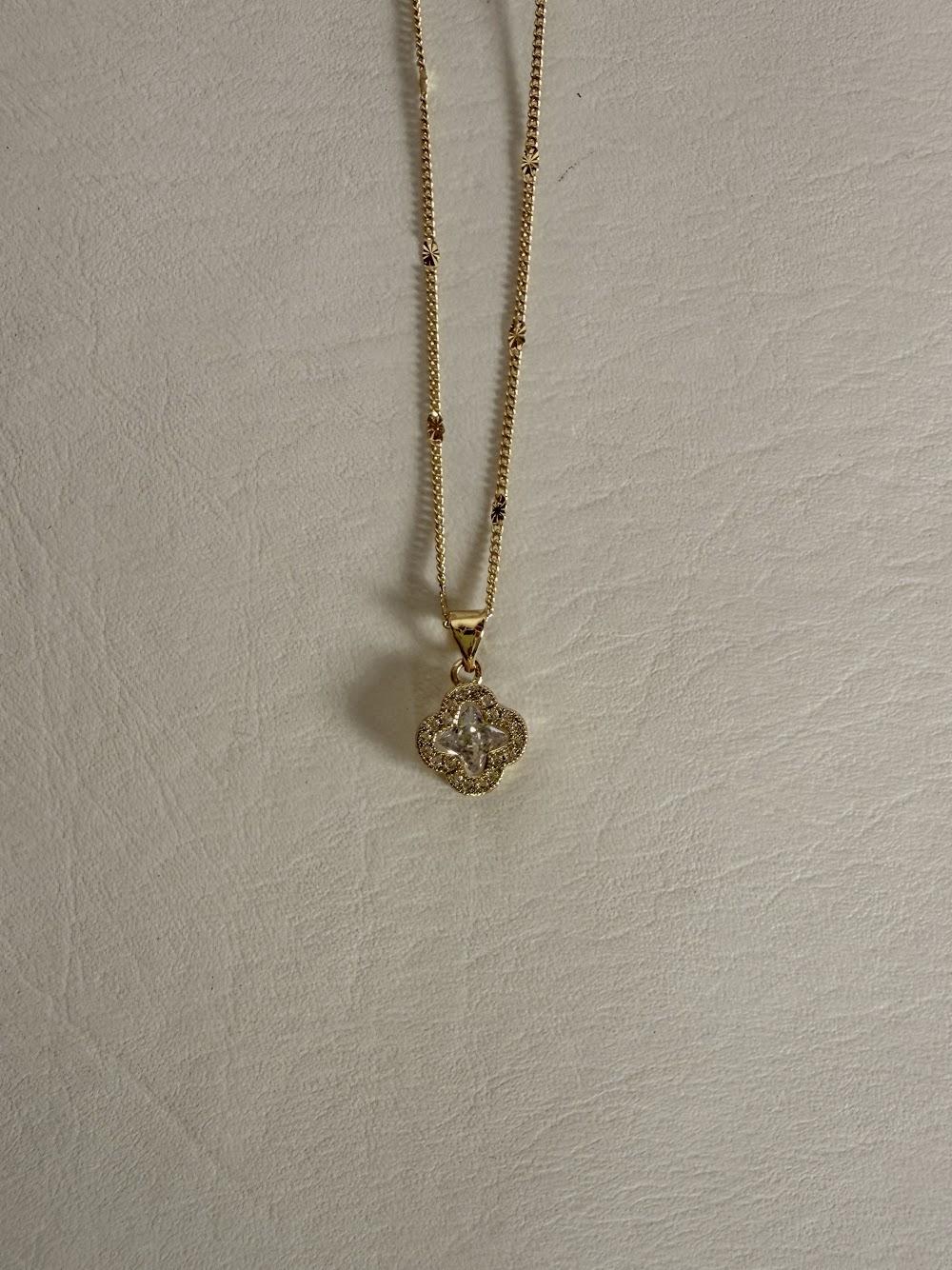 Cadena Trebol Cristal